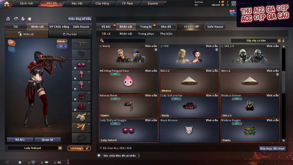 shop acc cf uy tin gia re